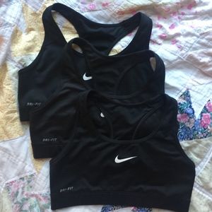 Size M, Nike DriFit Sports Bra Pack